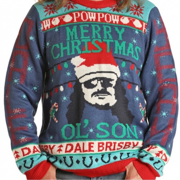 Christmas Sweater - Blue and Red - Picture 1 of 6